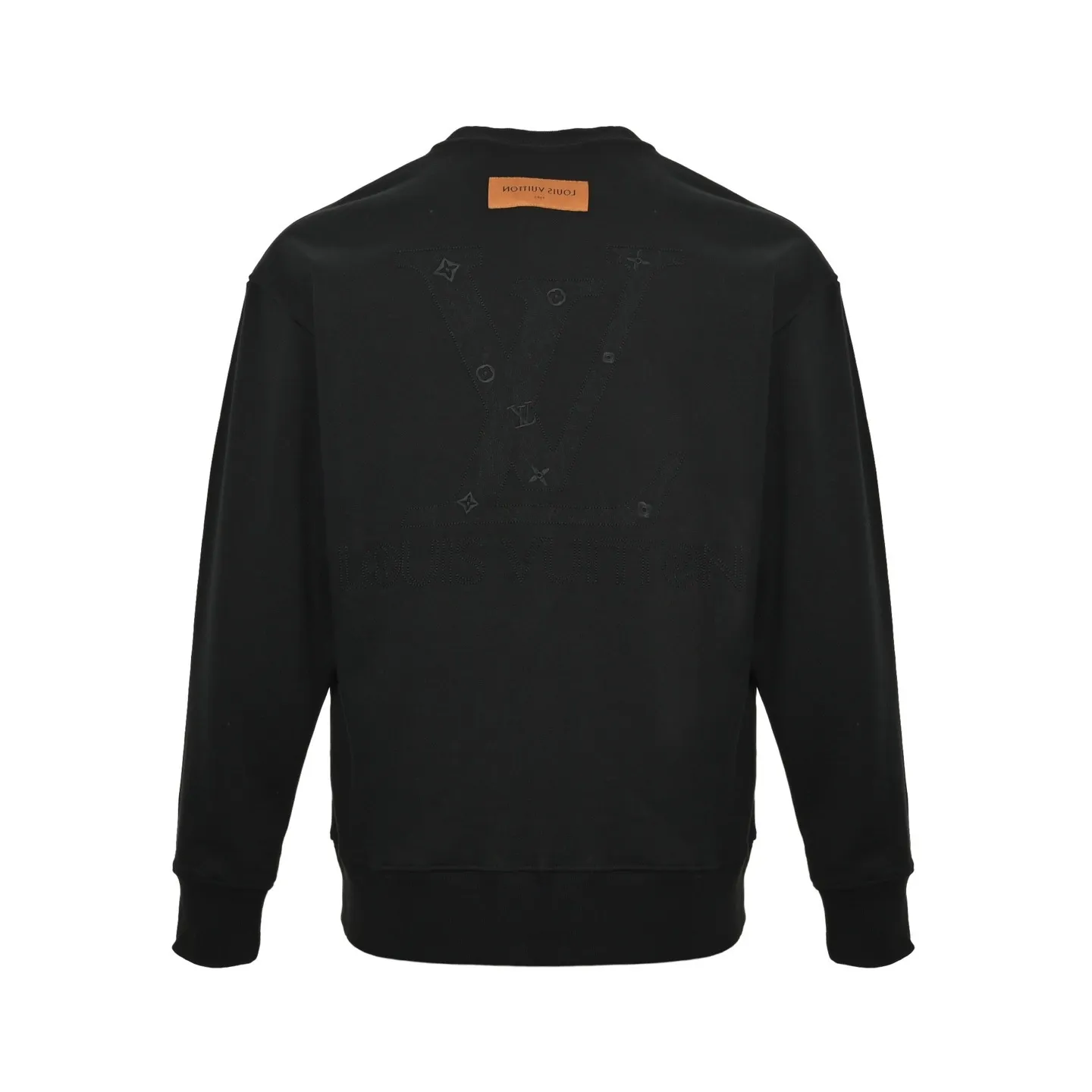 Louis Vuitton/Louis Vuitton 25Fw front and back logo embroidered crew neck sweatshirt